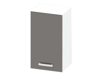 Black&White Style Horná skrinka Nikki U40 lesklá grafitová, 72 x 40 x 30,6 cm