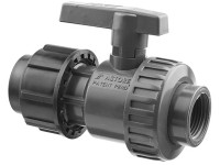 PVC ventil guľový, 40mm x F5/4