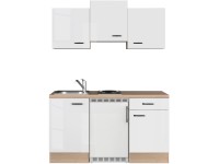Flex-Well Kuchyňa Valero 150 cm/typ 4 - chladnička/varná doska