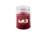 Provence Vonná sviečka v skle s viečkom, jablko+škorica, 510 g
