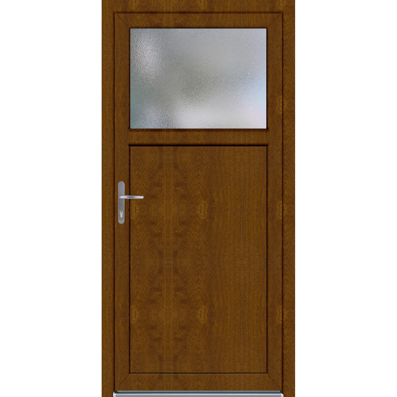 E-shop PANTO Plastové vedľajšie vchodové dvere K 501 dub zlatý 88 x 198 cm, Ľ