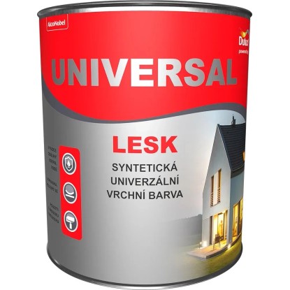 Dulux Vrchná farba na drevo a kov UNIVERSAL LESK 1998 čierna 0,75 l