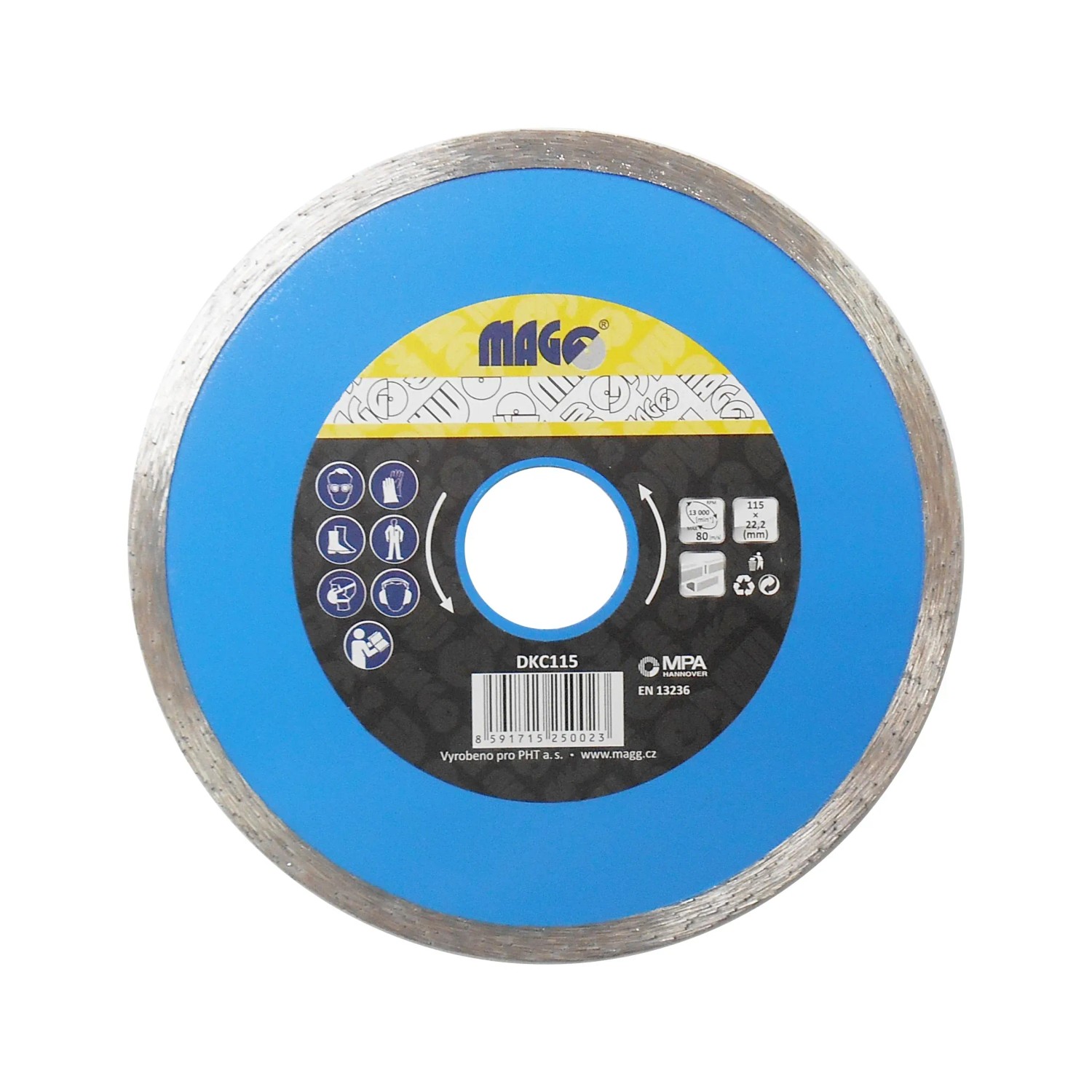 E-shop MAGG Diamantový kotúč celoobvodový 115 x 22,2 mm