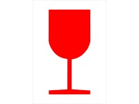 Tabuľka Krehké/fragile 105 mm x 74 mm