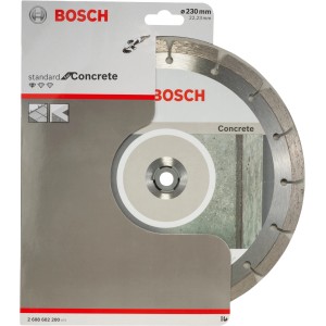 Diamantový kotúč Bosch Concrete, 230 mm, pre uhlové brúsky. Na rezanie betónu.