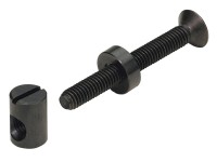 Hettich Spojovacie kovanie s priečnym valčekom M6 x 80 mm čiernená oceľ, 8 ks