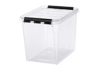 SmartStore Skladovací box Classic s vekom, transparentný, 25 x 34 x 27 cm, 13 l