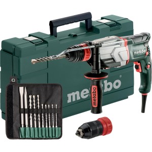 Metabo Multihammer UHE 2660-2 sada s kufrom, vrtáky a sekáčmi.