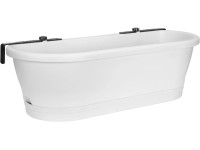 elho Kvetináč Corsica Easy Balcony biely, 60 x 19 x 24 cm