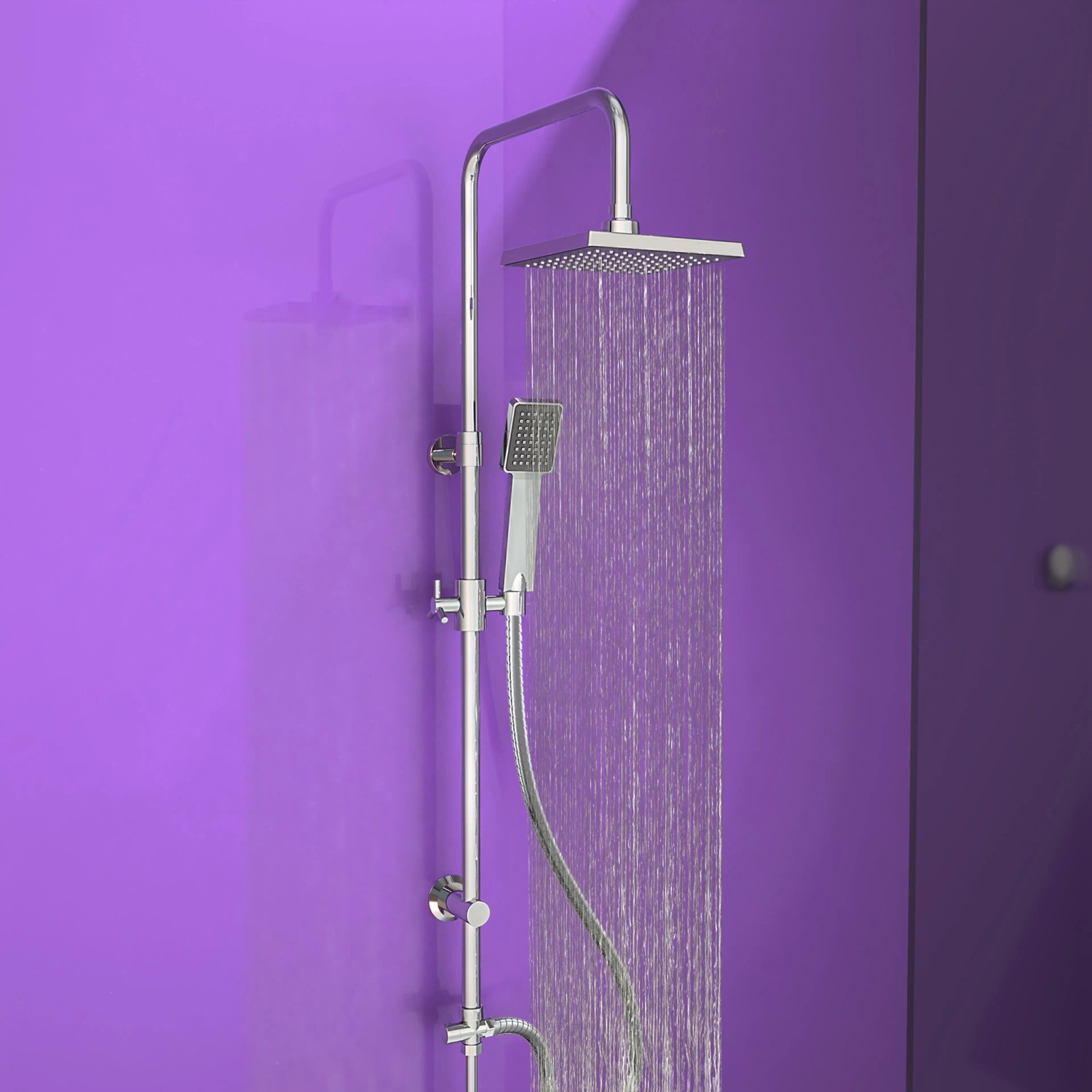 Eisl Sprchový set Easy Refresh s hlavovou a ručnou sprchou, bez batérie