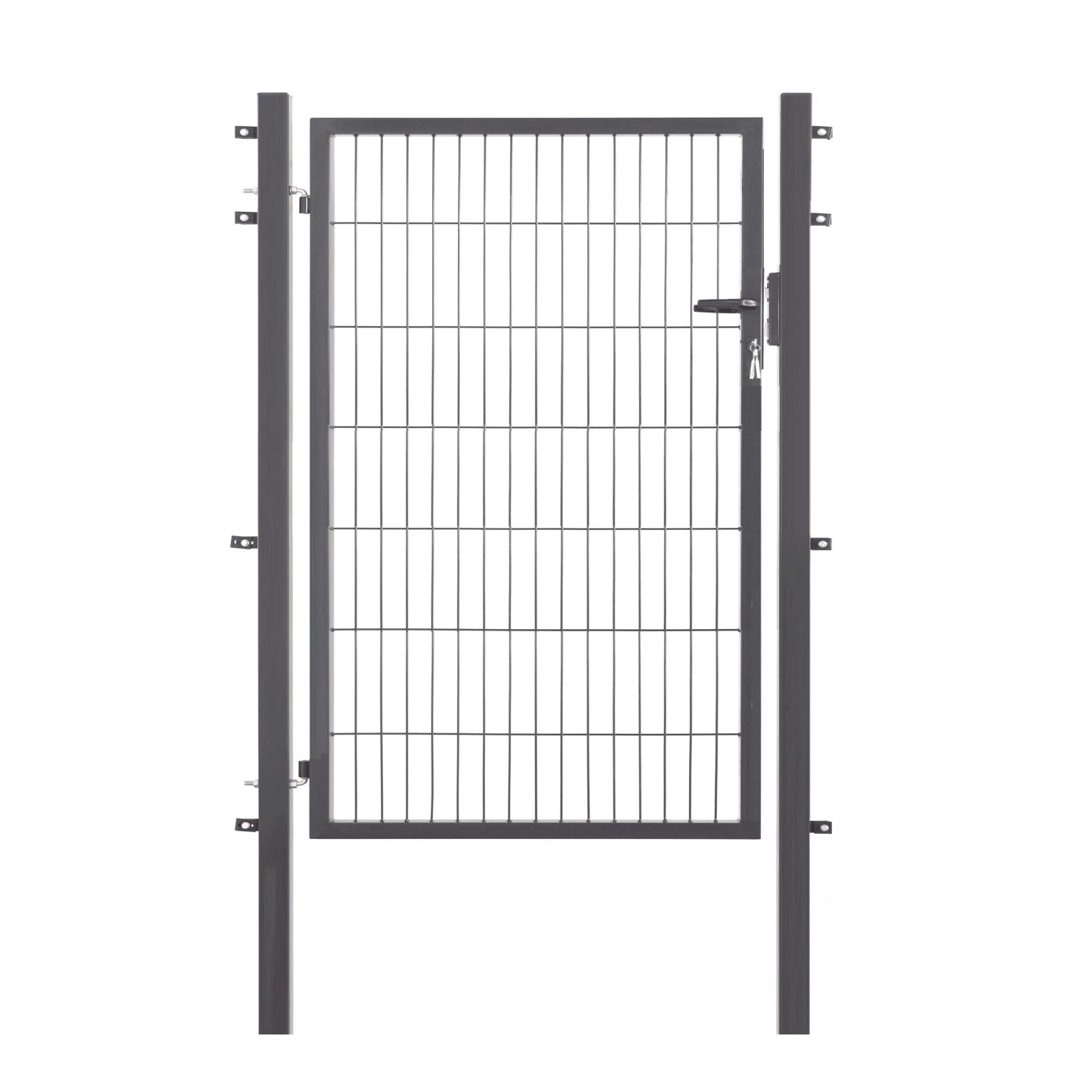 E-shop Jednokrídlová bránka Comfort pre plot zo zváraného pletiva antracit 140 x 100 cm