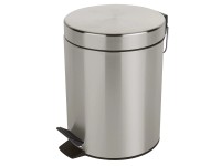 Šľapací odpadkový kôš Sydney 3 l kovový brúsený