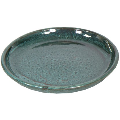 Mega Collections Miska pod kvetináč Glazed Saucer mechová zelená pr. 29 cm