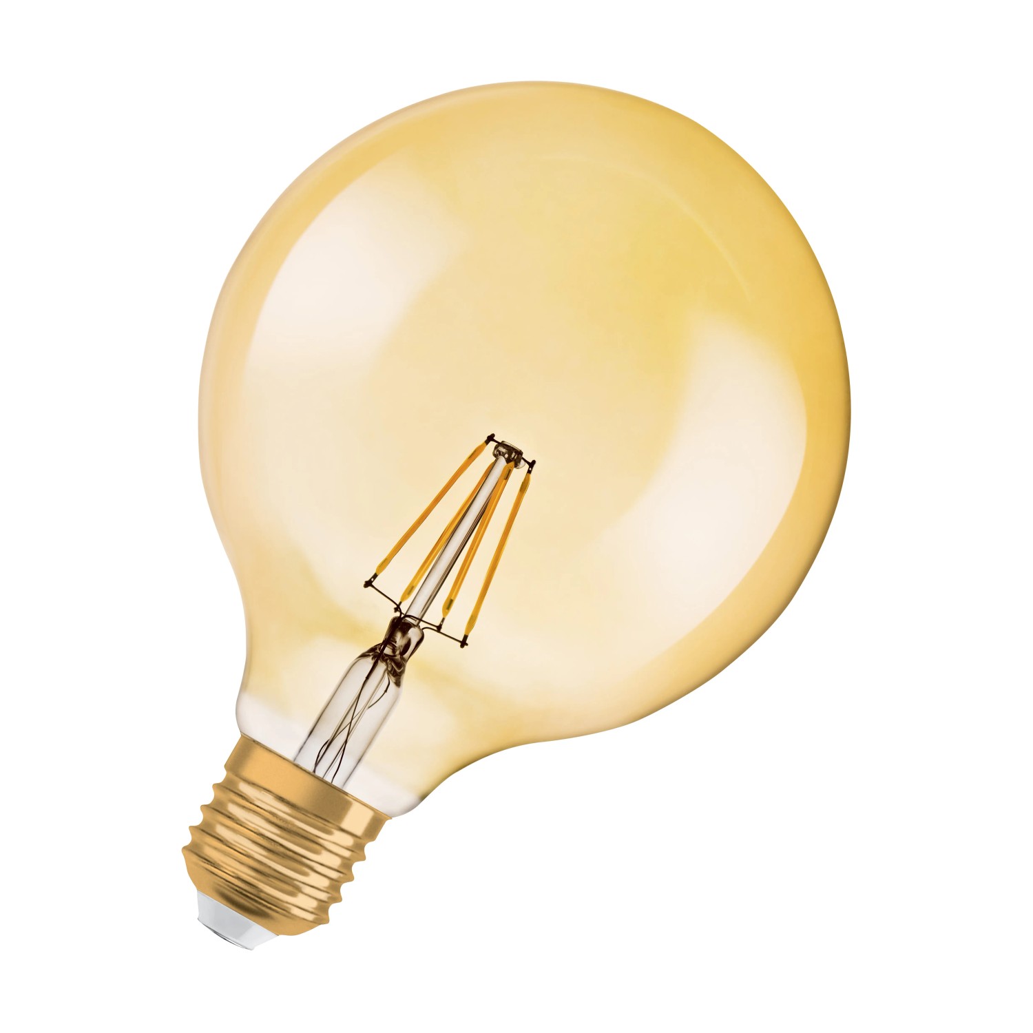 E-shop OSRAM LED žiarovka VINTAGE 1906 CLASIC GLOBE 35 FIL E27 4W 410lm 2400K 124x168mm