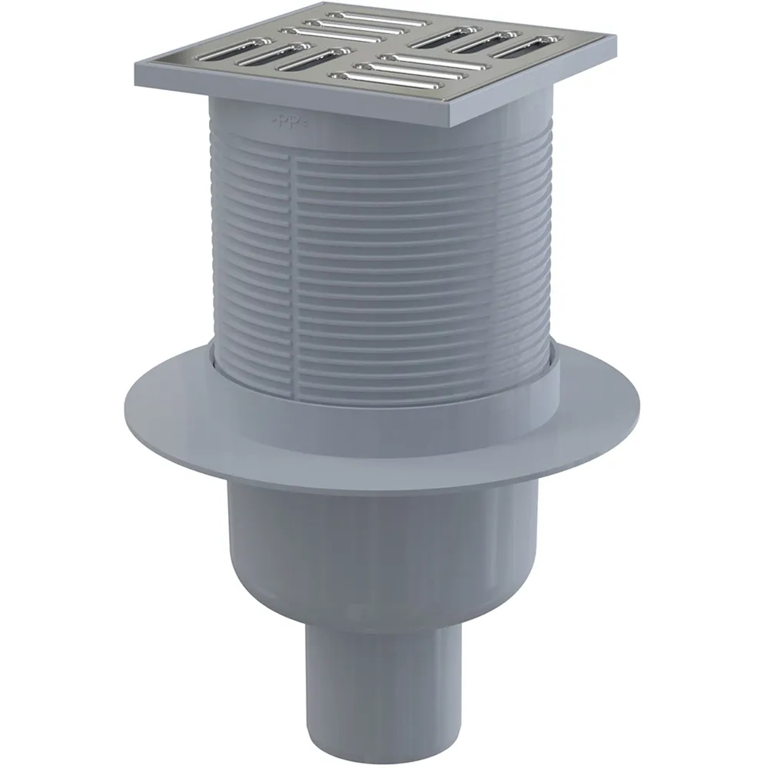 E-shop Alcadrain Podlahová vpusť 105 x 105/50 mm priama mriežka nerez