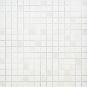 Sklenená mozaika White-Mix, 32,6x32,6 cm, pre všestranné použitie.