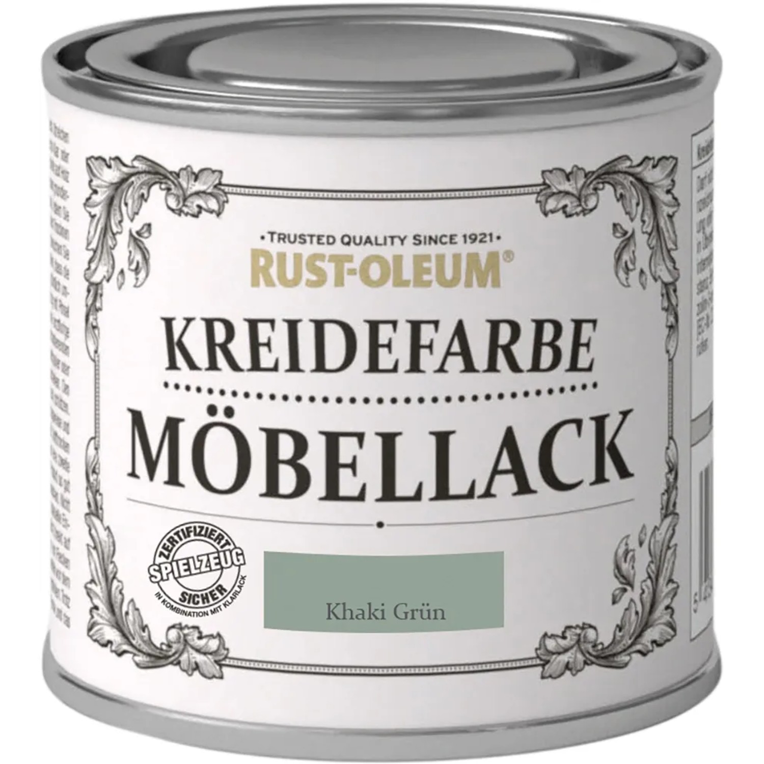 E-shop Rust-Oleum Kriedová farba na nábytok, kaki zelená matná, 125 ml