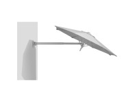 SCHNEIDER Nástenný slnečník Muro striebornosivý pr. 250 cm