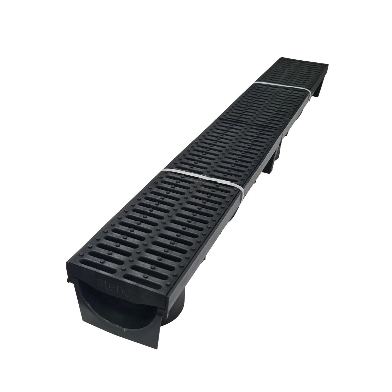 E-shop STEBO Odvodňovací žľab TWISTER s plastovou mriežkou 13 x 9,5 x 100 cm