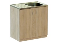 A-Interiéry Kuchynská skrinka spodná s drezom Manosa KCH-400 S 80 dub Sonoma