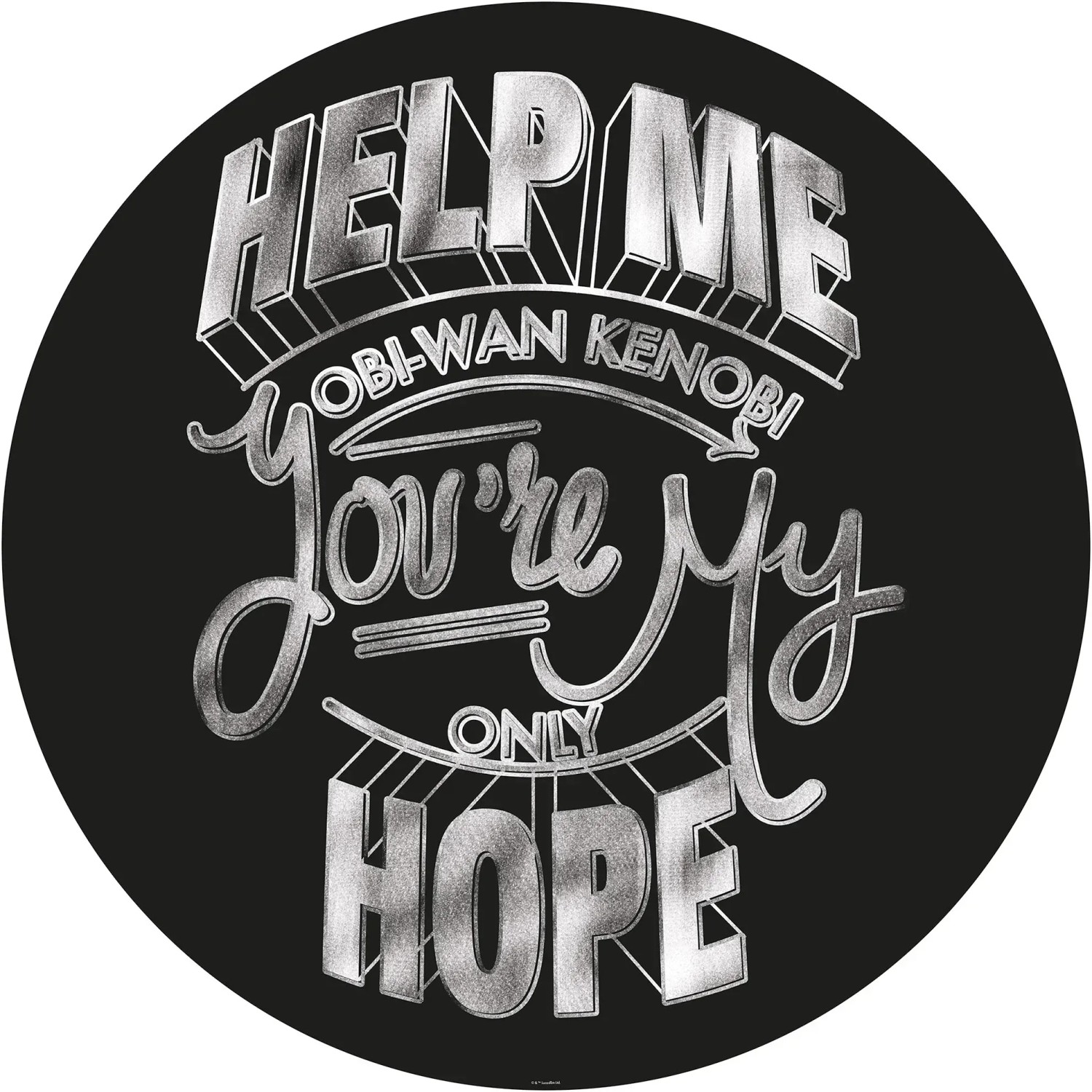 E-shop Komar Samolepiaca vliesová fototapeta Dot Star Wars Help Me Obi pr. 125 cm