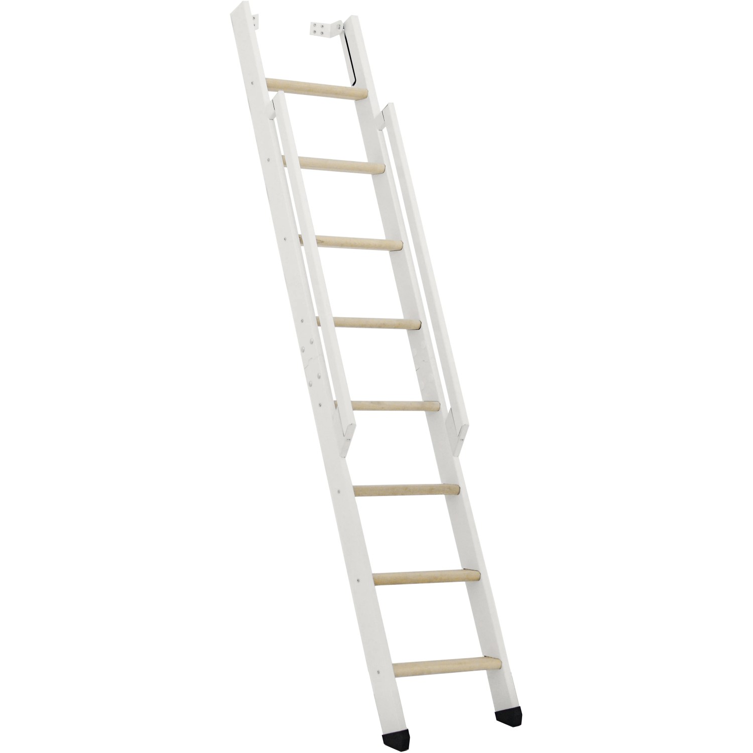 E-shop Minka STAIRS Priame rebríkové schodisko Strong smrk/biela, 8 schodov, 199 cm
