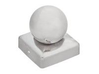Kryt stĺpika štvorcový s guľou ušľachtilá oceľ 71 mm x 71 mm Kryt stĺpika štvorcový s guľou ušľachtilá oceľ 71 mm x 71 mm
