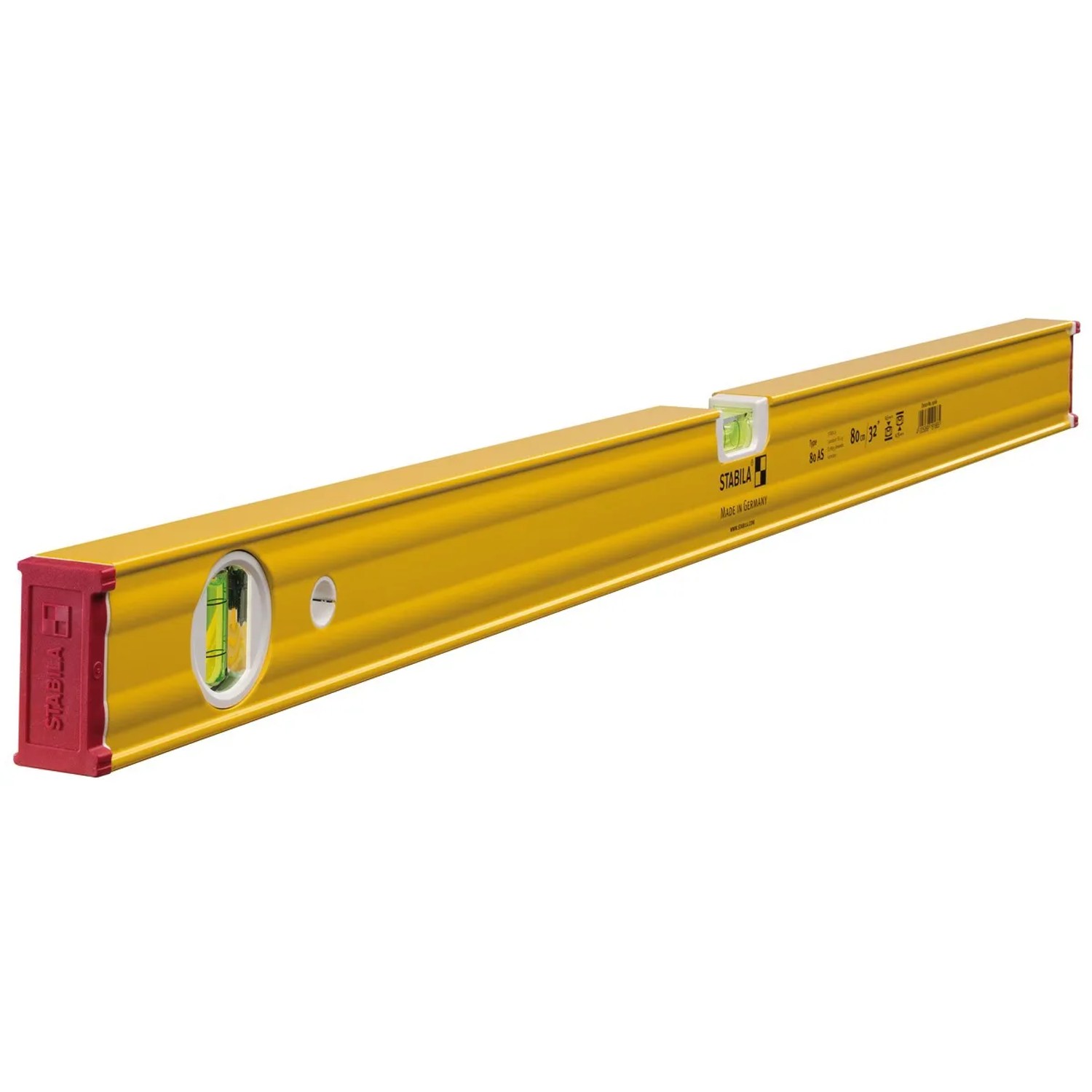 E-shop STABILA Vodováha, typ 80 AS, 2x libela, 80 cm