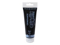 Daler Rowney Akrylová farba GRADUATE čierna, 120 ml