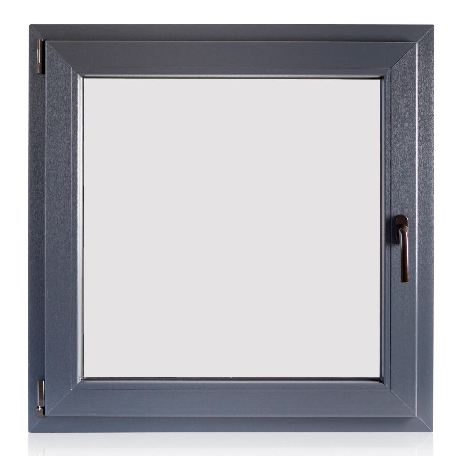 E-shop TeraGlass Okno plastové 4-komorové, 2-sklo, antracit, 1200 x 1200 x 60 mm, Ľ