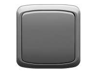 ABB Striedavý/schodiskový spínač TANGO 3558A-W06340 S2, dym. sivý, 48x150x110mm