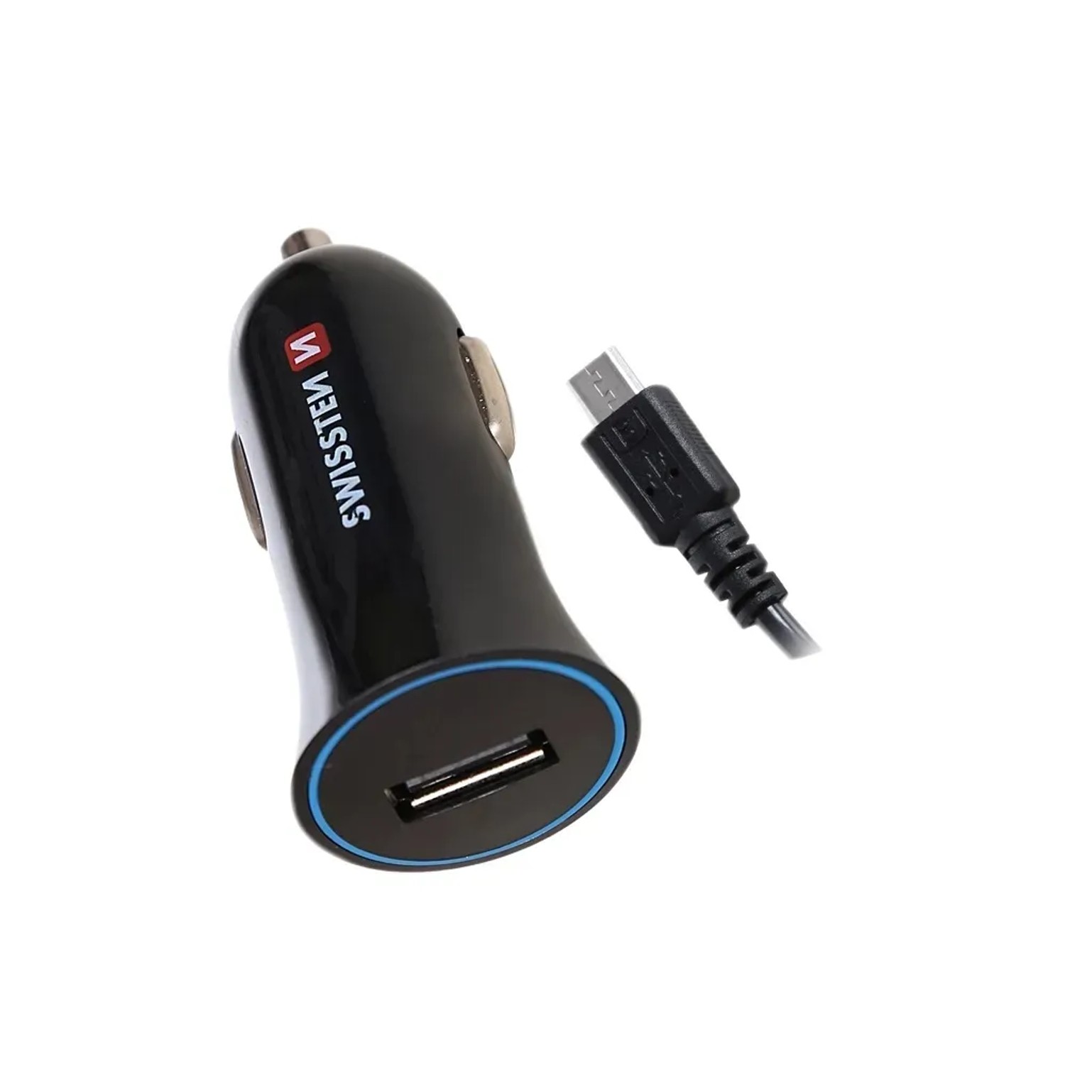 E-shop SWISSTEN Nabíjačka USB-A 12/24V, 1 A, kábel Micro USB