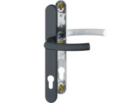 Hoppe Úzke štítové dverové kovanie Lima 8/10 PZ-92, čierny/biely hliník Hoppe Úzke štítové dverové kovanie Lima 8/10 PZ-92, čierny/biely hliník