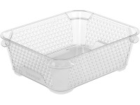 Keeeper Stohovateľný kôš Mirko DIN A6 priehľadný, 20 x 16 x 7 cm