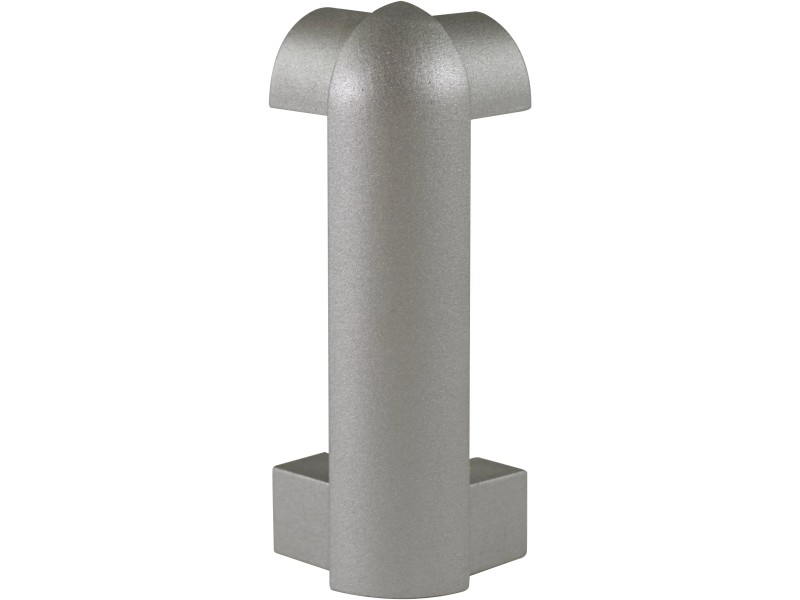 Fuchs Design Hliníkový sokel - vonkajší roh, strieborný matný, 7 cm