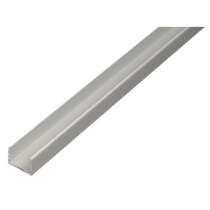 GAH Alberts U-profil, samosv., elox. hl., str., 10 x 10,9 x 2000 mm, hr. 1,5 mm