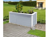 Weka Vyvýšený záhon Herba, sivá/biela 205 x 80 x 81 cm Weka Vyvýšený záhon Herba, sivá/biela 205 x 80 x 81 cm