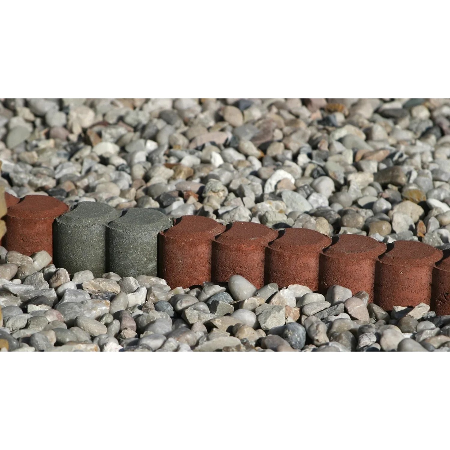 E-shop Semmelrock Duofix Obrubník 9,4 cm x 6 cm x 25 cm červeno-hnedý