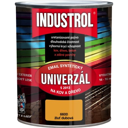 INDUSTROL Email na kov a drevo S2013 UNIVERZÁL 6600 žlť dubová 750 ml