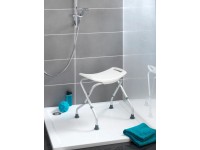 Wenko Stolček do kúpeľne Secura skladací plastový 53,5 x 44,5 - 48,0 x 40 - 47 c Wenko Stolček do kúpeľne Secura skladací plastový 53,5 x 44,5 - 48,0 x 40 - 47 c