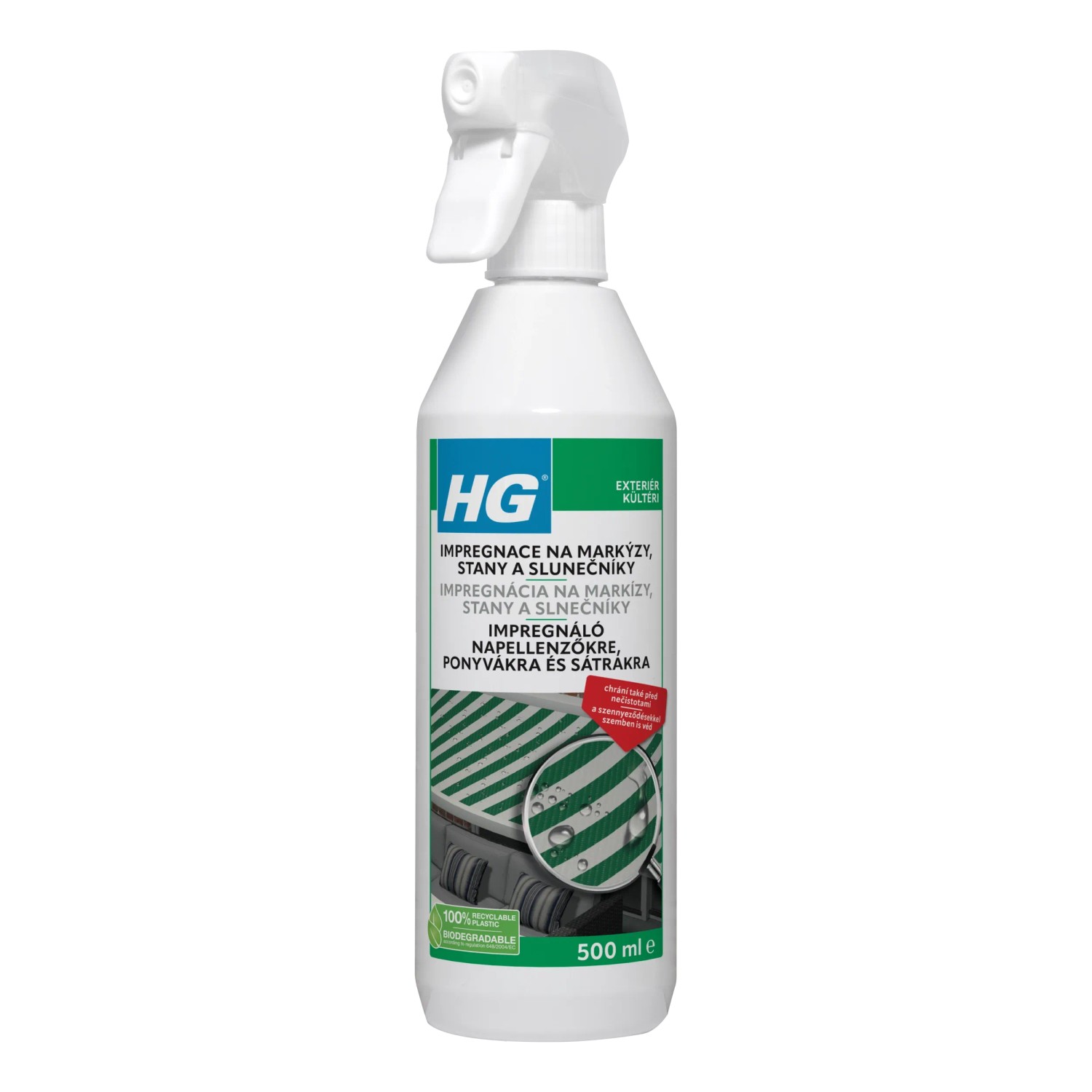 E-shop HG Impregnácia na markízy, stany a slnečníky 500 ml