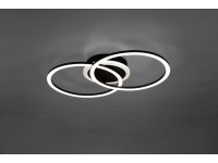 Trio Stropné LED svietidlo Venida okrúhle, matné čierne