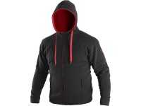CXS Pánska mikina HARRISON čierno-červená M