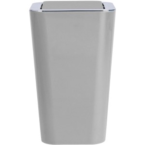Wenko Candy Grey kozmetický kôš, 6 l, s výklopným vekom a chrómovými prvkami.