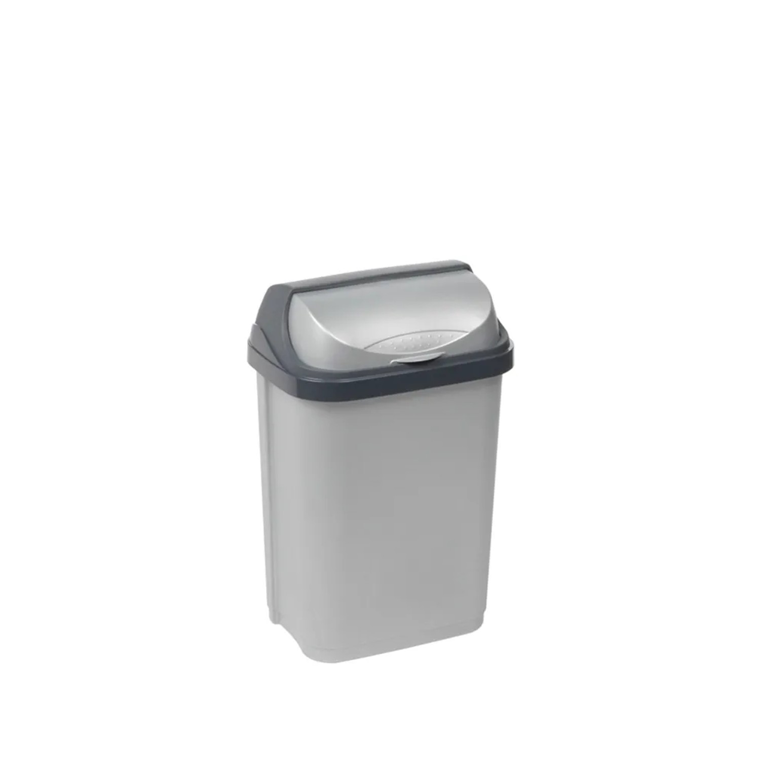 E-shop Keeper Odpadkový kôš Roll-Top strieborný 10 l, 39 x 25,5 x 19 cm