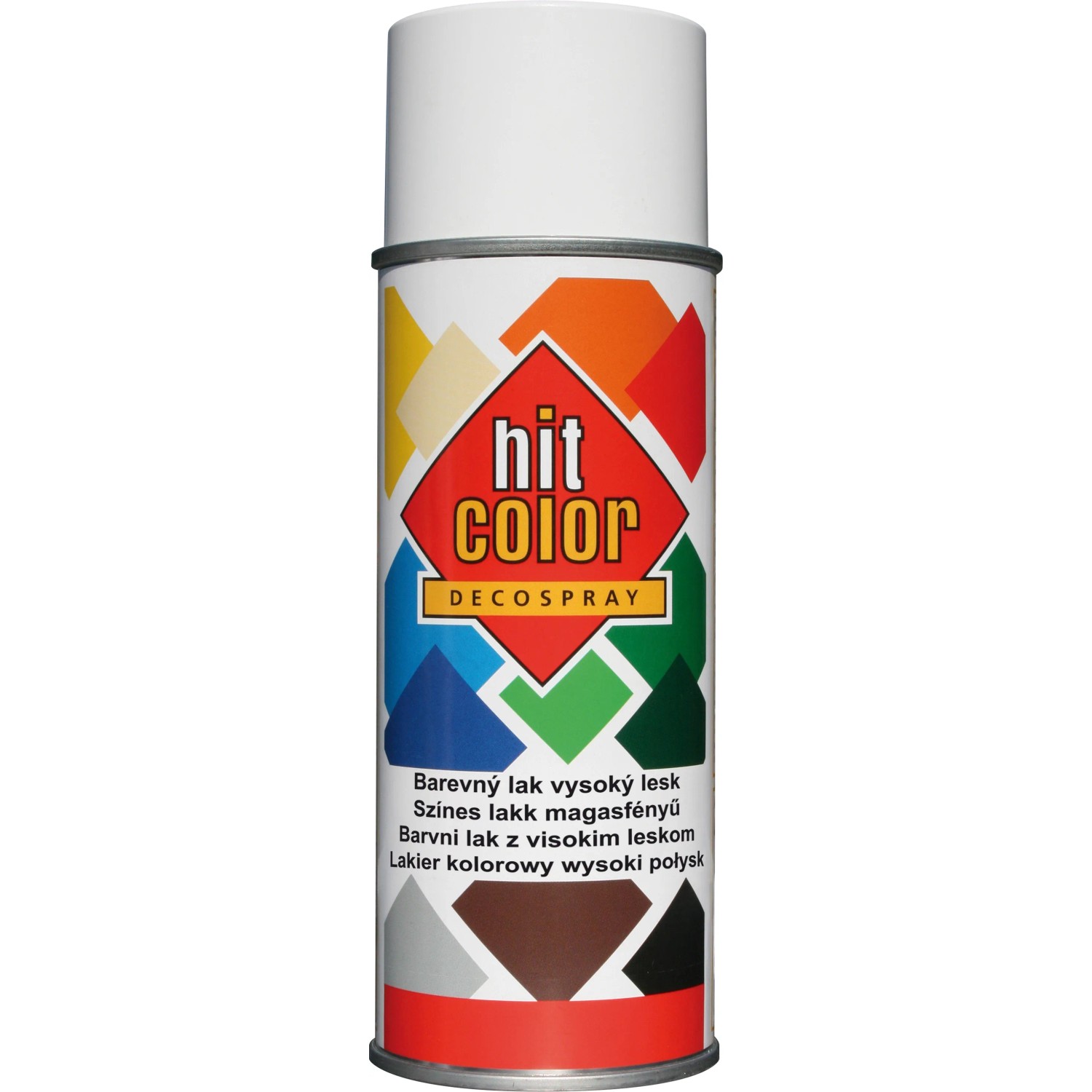E-shop hitcolor Dekoratívny lak v spreji vysoký lesk čisto biely 400 ml