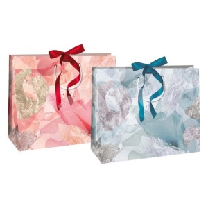 Ditipo Taška na darčeky QH stuha rôzne druhy 27 x 20 x 10 cm, 1 ks