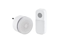 Solight Bezdrôtový domový zvonček mini 1L77 do zásuvky, learn. code, 180m, biela