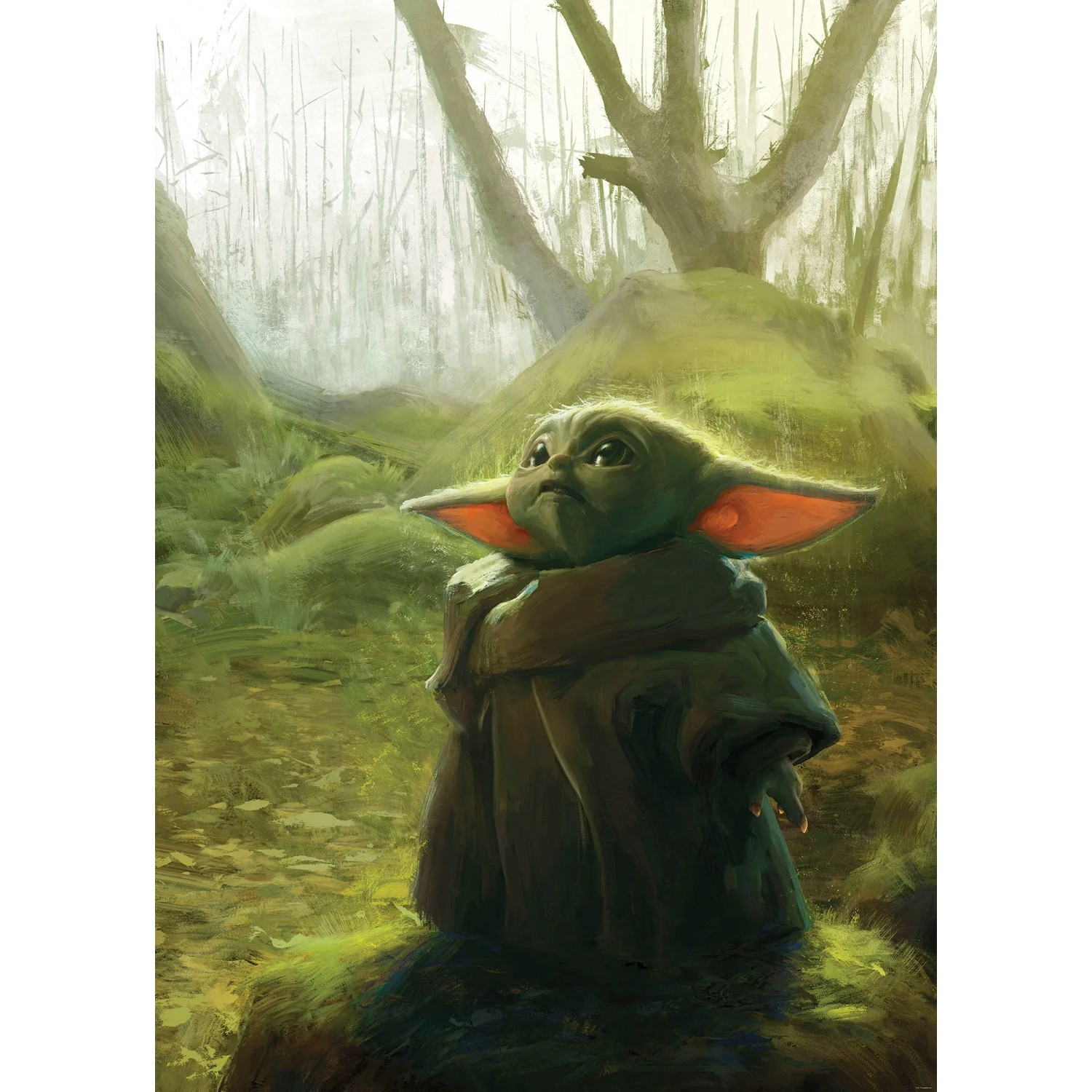 E-shop Komar Vliesová fototapeta Mandalorian Grogu Acrylic 200 x 280 cm