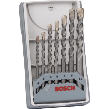 Sada vrtákov do betónu Bosch CYL-3 Silver Percussion, 7-dielna (4-10 mm) v puzdre.